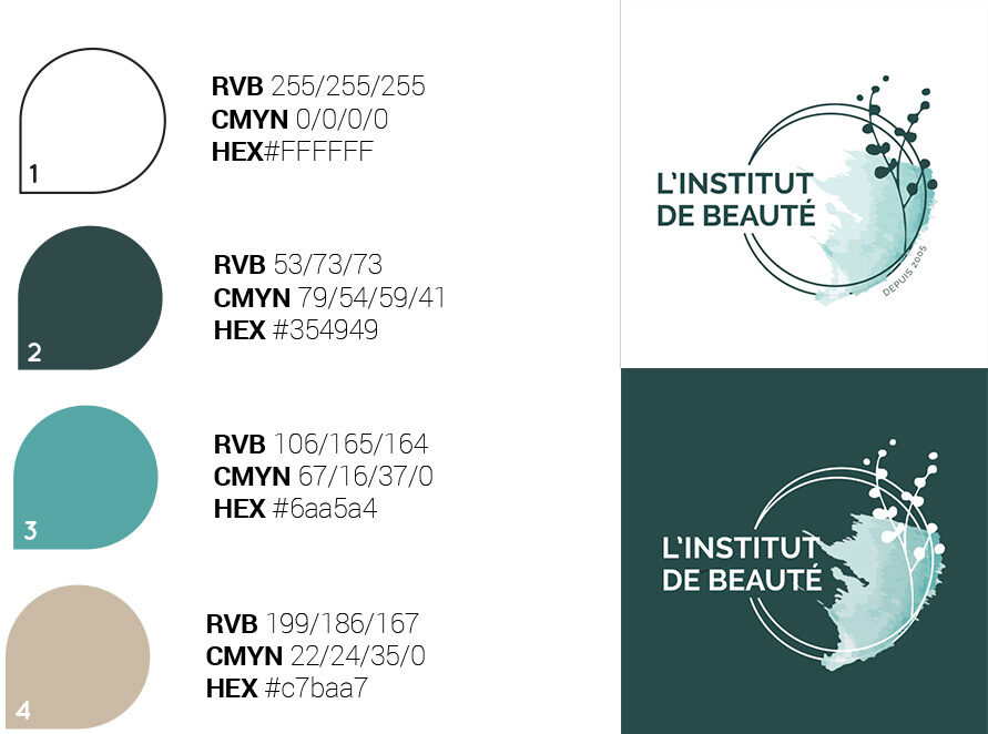 Création de logo pour un institut de beauté à Nantes